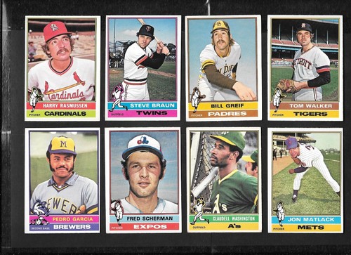 1976 OPC O PEE CHEE TOPPS 133-264 MLB BASEBALL CARD ERROR & VARIATION SEE LIST - Picture 100 of 245
