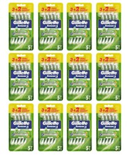 60pz Gillette Sensor 3 Sensitive Comfortgel tre lame lamette barba