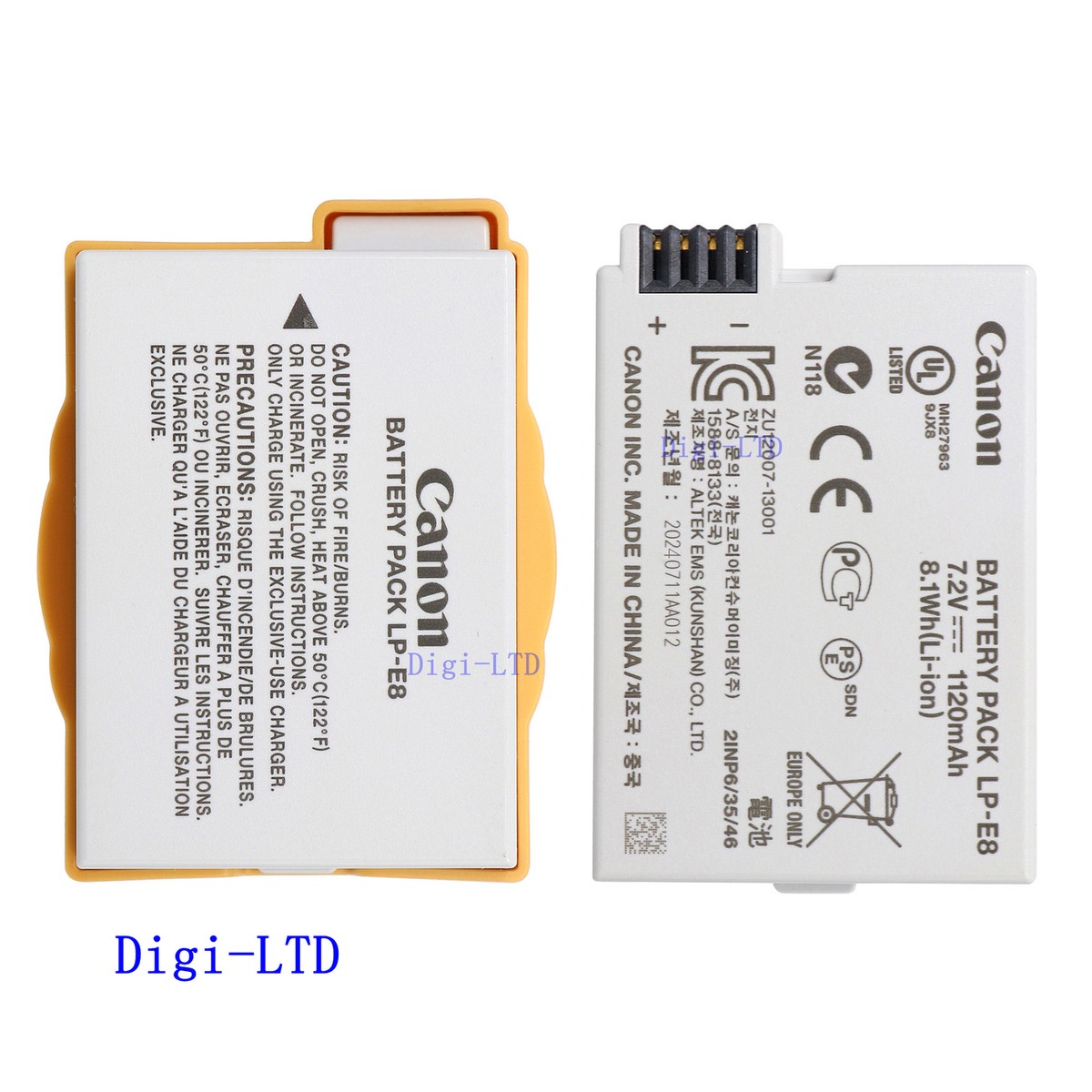 Original Canon LP-E8 Battery for EOS 550D 600D 650D 700D Kiss X4