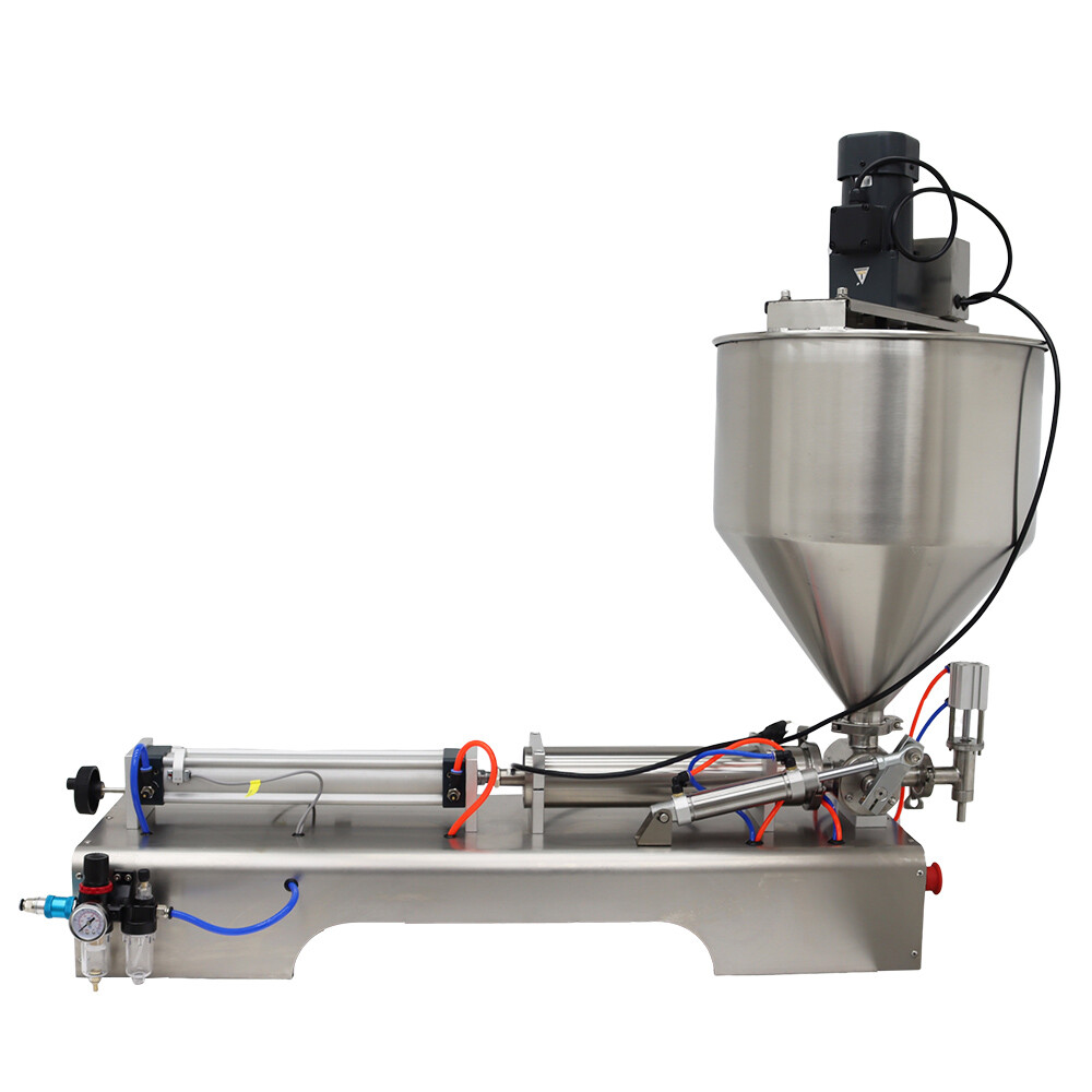 50-500ml Paste Filling Machine with Mixer Hopper Pneumatic filling machine