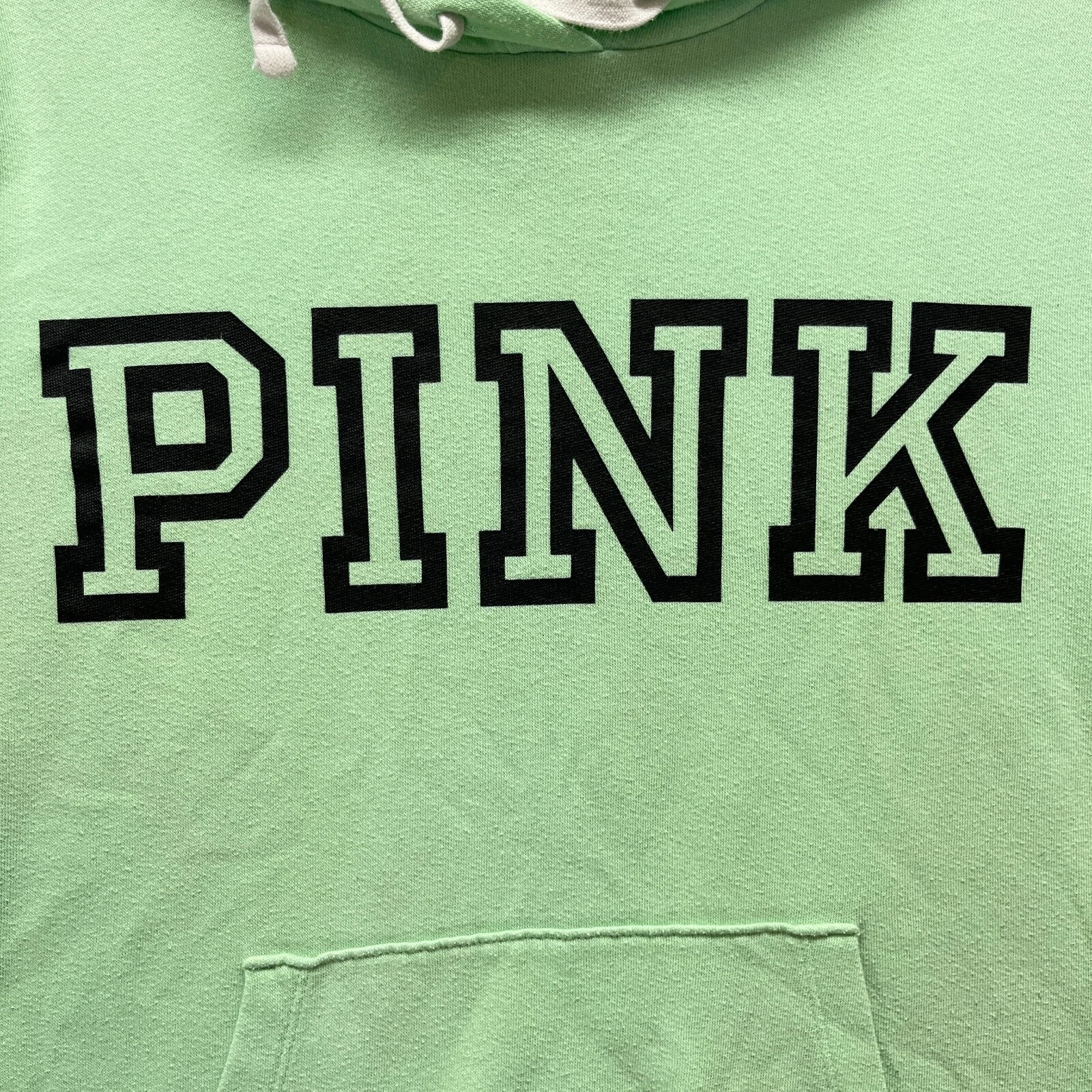 UNDERCOVER Felpa con cappuccio ROSA Victoria's Secret donna taglia M pullover verde come nuova