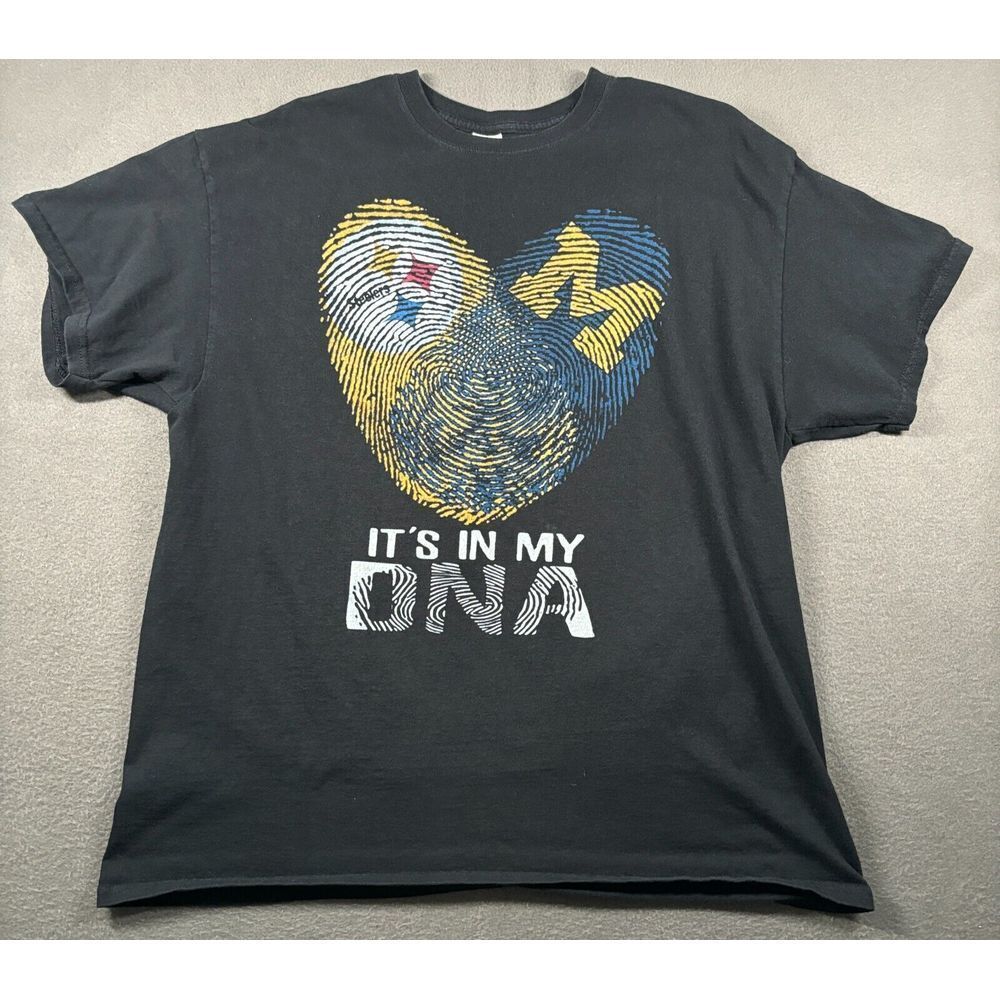 Michigan Wolverines Pittsburgh Steelers Shirt Mens XL Black 