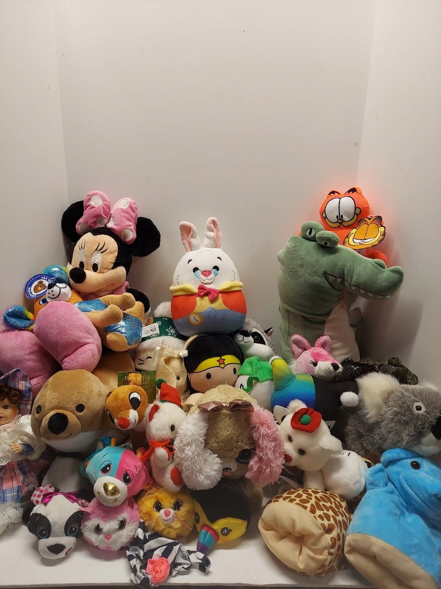 Large Stuffed Animal Lot Plush Disney Squishmallows Cuddle Barn