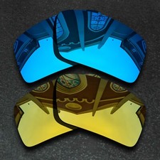 US Blue Gold Polarized Replacement Lenses For-Oakley DOUBLE EDGE