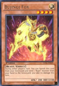 Bujingi Fox - LVAL-EN029 - Rare - Unlimited x3 - Lightly Played