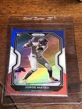 2021 Panini Prizm Baseball Red White Blue Tier II Jorge Mateo RC San Diego B3