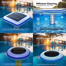 Solar Pool Ionizer Chlorine-Free Sun Shock & Water Purifier Up to 35,000 Gal