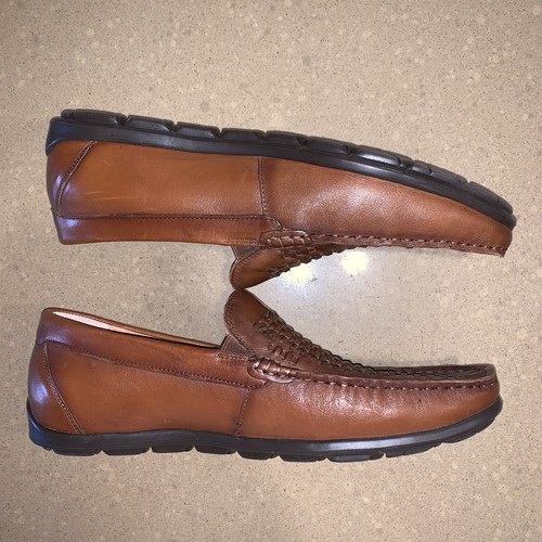 Para Hombre Tejido Mocasines Florsheim Comfortech Marrón Cuero Marrón  Zapatos Talla 11.5 M MOC | eBay