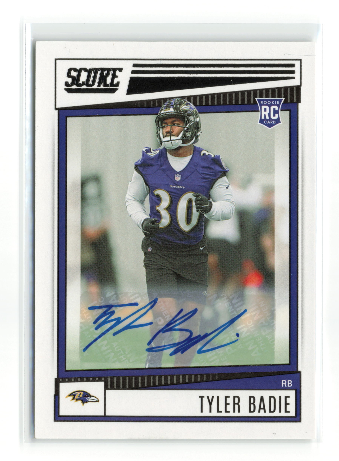 Tyler Badie Panini Score #342 Autograph