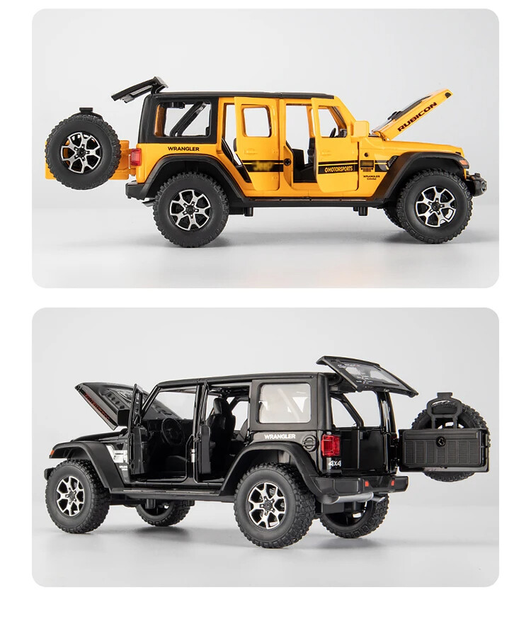 jeep ラングラー　フィギュア 1/18 GT Spirit Jeep Wrangler 4xe (Silver) Resin Car Model