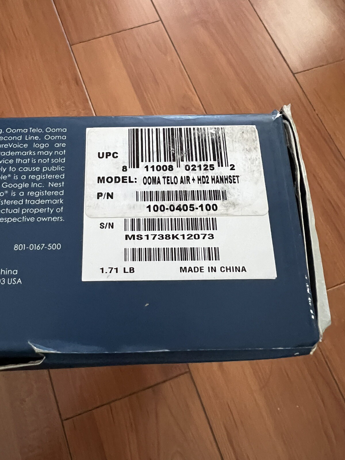 Ooma VoIP Telo HD2 Handset & Wireless + Bluetooth Adapter Home Phone Service