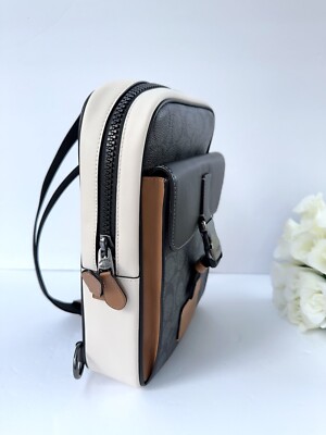 NWT coach Track Pack In Colorblock Signature Canvas CR269 | eBay