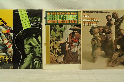 4 lp records Steel Drums The Big Guitar of Billy Strange Los Indios Mexican