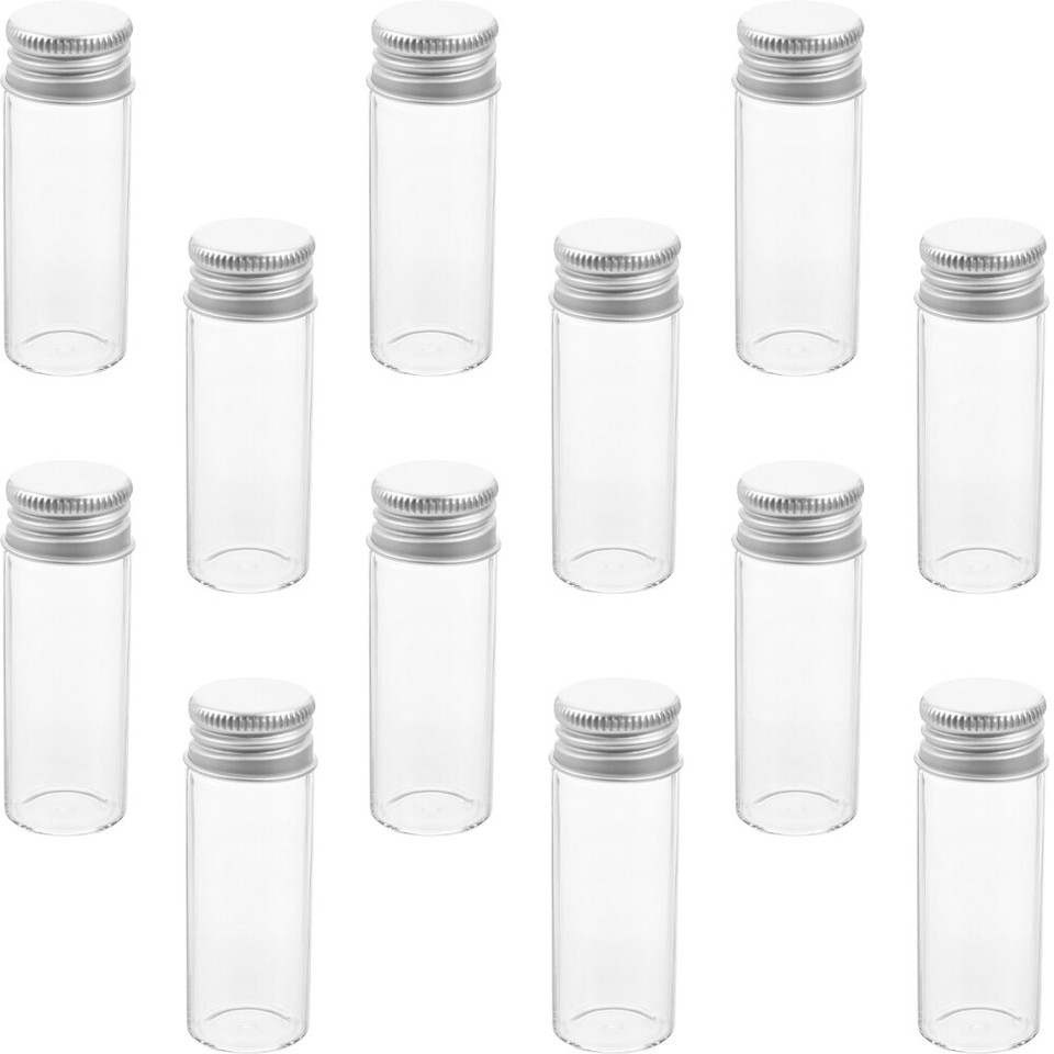 20 Pcs Mini Bottles with Lids Scientific Test Tubes Empty Gift Handmade