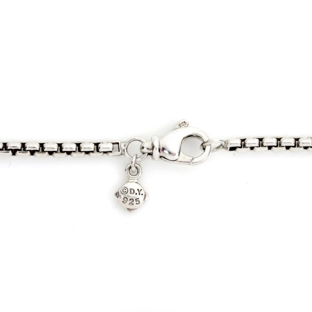 David Yurman Elements Necklace Bead Gems Sterling Silver w/Paper 41"Long View 3