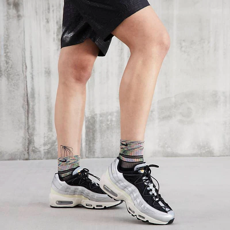 NIKE AIR MAX 95 Metallic SIlver Alabaster Womens Size 6-9 new sneakers - In Hand