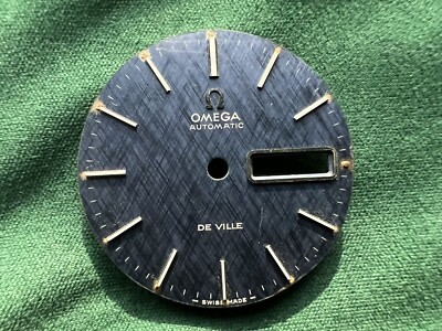 Authentic Omega De Ville Automatic Day Date Vintage Blue Linen Dial  OC#323 - Main Image