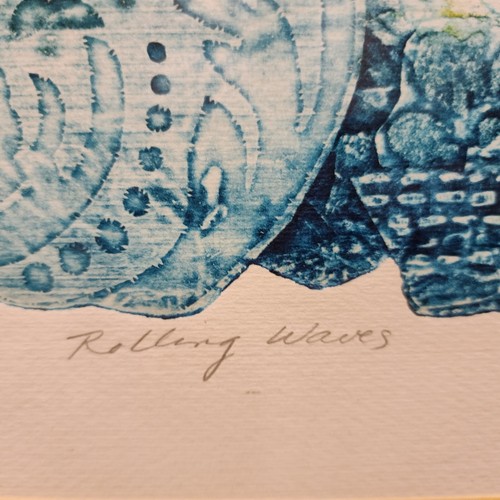 MATITA MARCIA ISAACS FIRMATA, NUMERATA 108/150, Rolling Waves datata 1972 - Foto 11 di 18