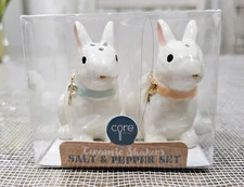 Core Kitchen Ceramic Salt & Pepper Shaker Set Easter Bunnies