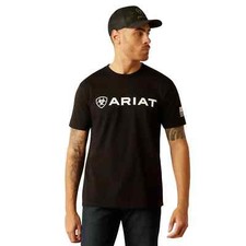 Ariat Men's Shield Flag Black T Shirt 54197