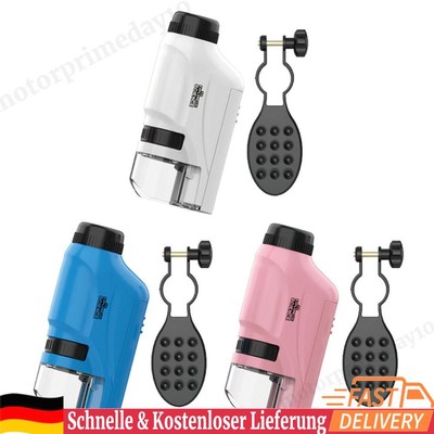 60x-120x Portable Microscope LED Lighted Pocket Microscope Science  for Kids