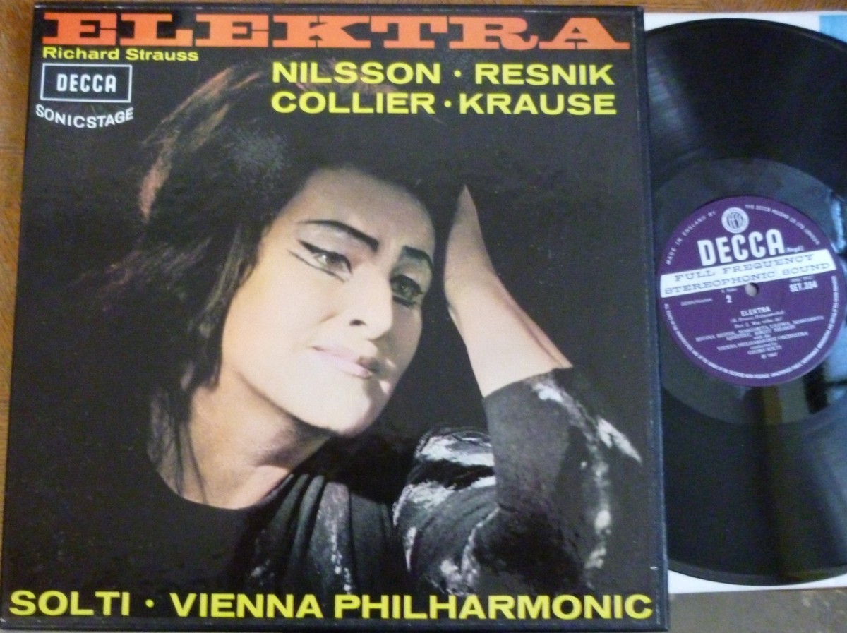 ELEKTRA SOLTI・VIENNA PHILHARMONIC レコード R. STRAUSS elektra / NILSSON - RESNIK - SOLTI / DECCA SET 354-5 WB