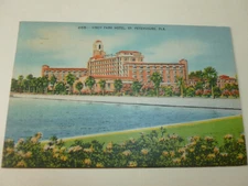 Vinoy Park Hotel 1945 Linen Postcard In St. Petersburg, Florida  (Tampa Cancel)