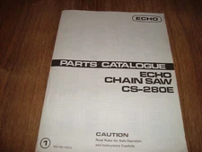 Echo Parts Catalogue Chain Saw CS-280E 898 596-13930