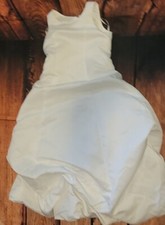 Tip Top Girls Fancy White Dress Gown Flower Wedding Dance Sz 8