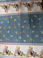 Daisy Kingdom 4839 Chair Bear Double Border Fabric-Overall Teddy Bear, BTYard
