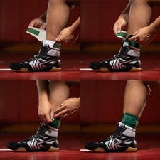 Matman Wrestling Ankle Bands Red Green Pack of 4 Tournament Ankle Band Made USA