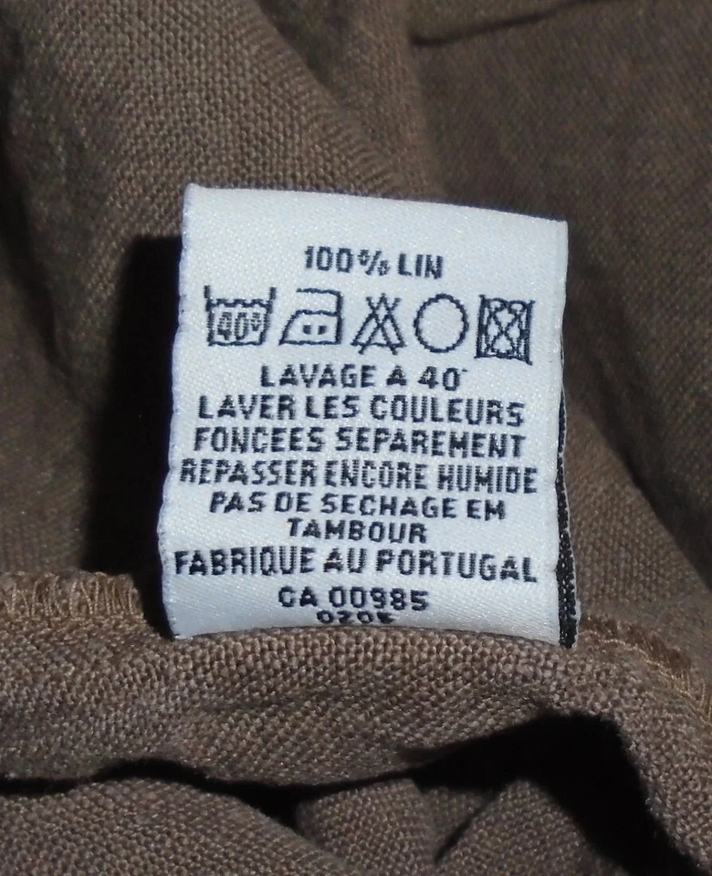 Hobbs Flared Skirt dark brown long maxi 36 inch length 100% linen Size 16 vgc - Image 4 of 4