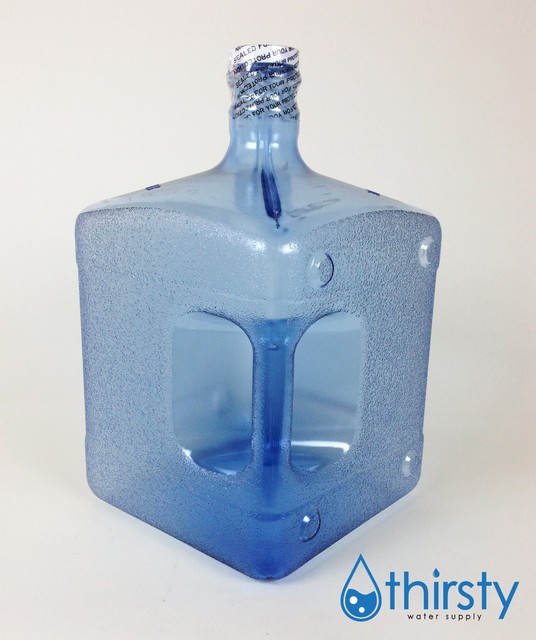 3 Gallon Square Polycarbonate Plastic Water Bottle Aqua H2O Jug