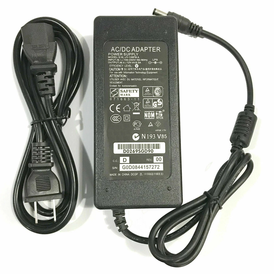 12V 1A 2A 3A 5A 6A 8A 10A Power Supply AC to DC Adapter 5050 LED STRIP LIGHT USA - Image 3 of 4