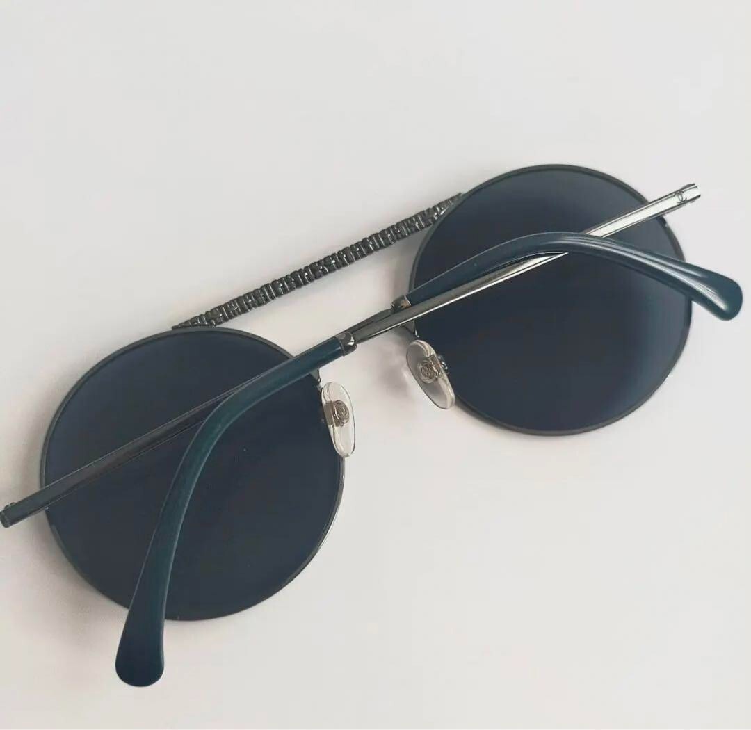 シャネル サングラス 4232 C.468/C0 53□21 ラウンド 黒 Chanel Round Gunmetal Black Round Frame Sunglasses 4232 c.468/C0