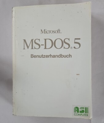 MS-DOS 5.0 Benutzerhandbuch Microsoft