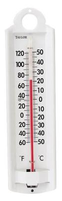 NEW TAYLOR 5135 9'' ALUMINUM INDOOR & OUTDOOR THERMOMETER 6230361