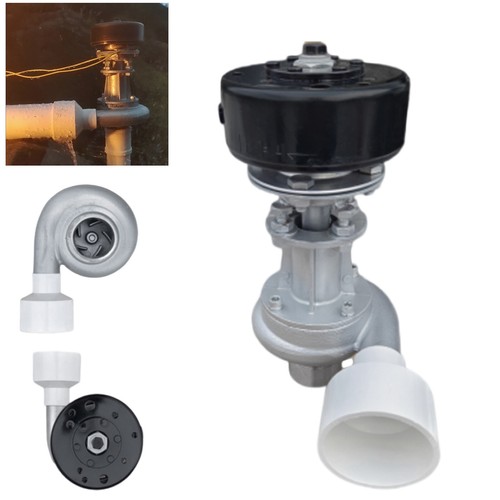 Generador hidráulico de turbina de aleación de aluminio 220V 1000W 3.500 RPM generador doméstico
