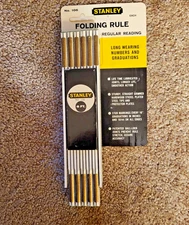 Vintage Stanley 6' foot Folding Wood Rule No. 106  NEW