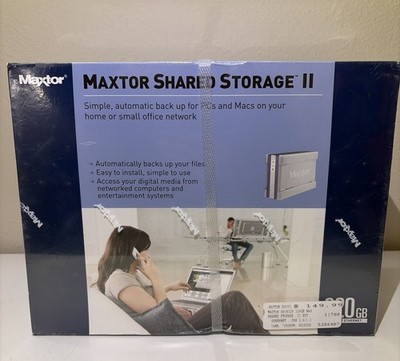 Maxtor Shared Storage II 320GB Network Attached NAS External Hard Drive