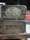 Lot Of 2 ) greetings Of The Season One Ounce .999 Fine Silver