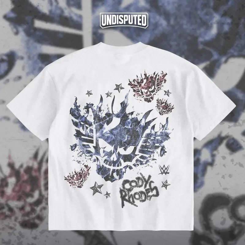 Cody Rhodes The American Nightmare Heavy Cotton Wrestling Entertainment Double Sides T-shirt For Wre