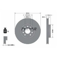 2X Bremsscheibe Vorne FüR VW Passat 365 3C 3G CB2 CB5 05 Bis 24 Textar Dfha Czda