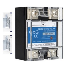 Solid State Relay SSR-40AA AC to AC Input 70-250VAC to Output 24-480VAC 40A S...