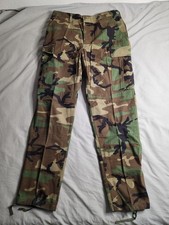 Vintage US Military Woodland Camo Pants Trousers Mens Size Medium Long USA NEW