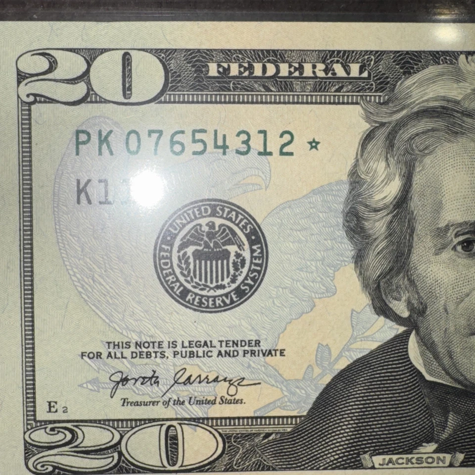 $20 2017A Federal Reserve Note Dallas Star Note #07654312* 0 -7 - Image 3 of 4