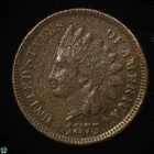 1875 Indian Head Small Cent - Fine Details: Heavy Pitting
