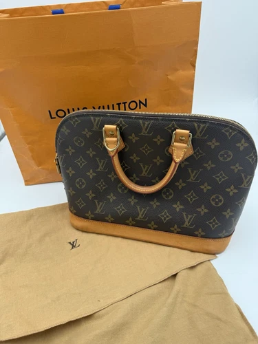 Louis Vuitton Alma Shoulder Bag PM Brown Canvas/Leather - Picture 23 of 23