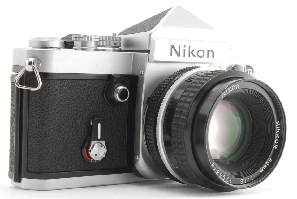 【N NEUWERTIG+++】Nikon F2 Eye Level 35mm Kamera Silber Body AI 50mm f/1.8 Objektiv - Bild 2 von 4