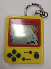 Excite Racing Game On Keychain, Yellow, Working, New Batteries